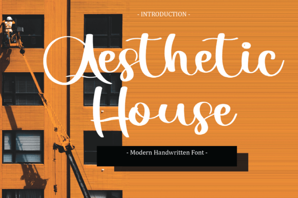 Aesthetic House Font for Editorial Design
