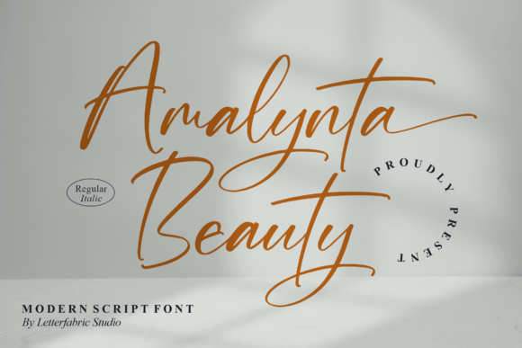 Amalynta Beauty: A Slim Handwritten Font for Brands