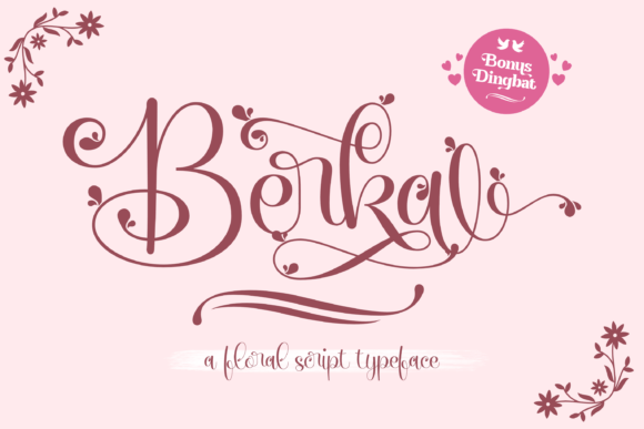 Berka Typeface for Romantic Campaign Design