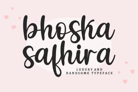 Bhoska Safhira: A Handwritten Font for Elegant Branding