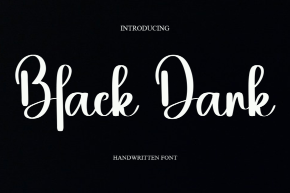 Black Dark Font for Elegant Branding