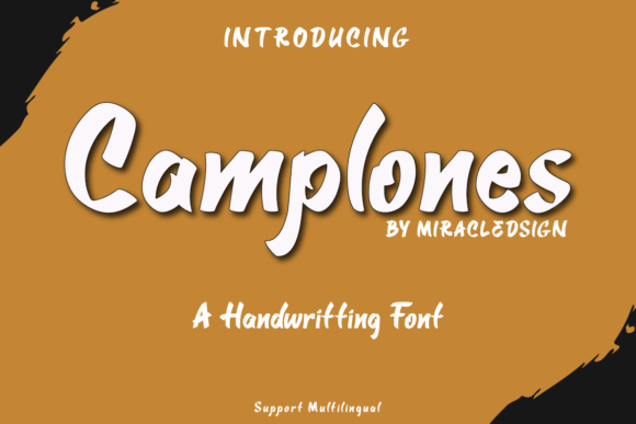 Camplones Handwritten Font for Crafters