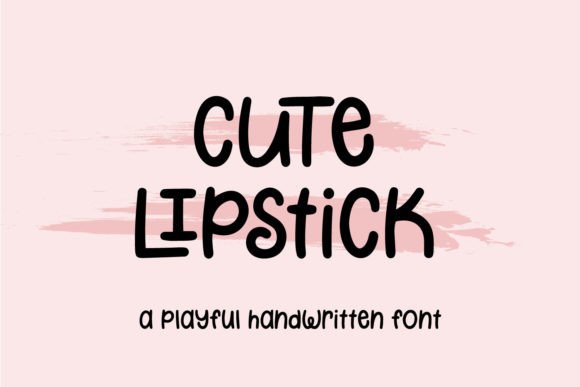 Cute Lipstick Font for Scroll-Stopping Social Graphics