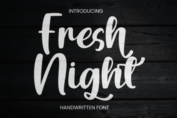 Fresh Night: A Handwritten Font for Makers