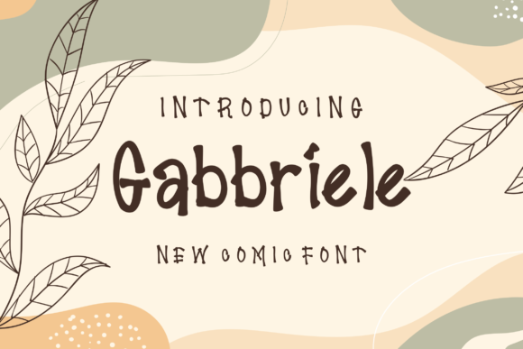Gabbriele: A Handwritten Typeface for Branding