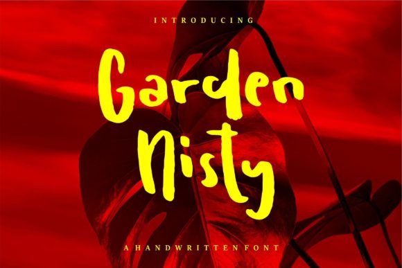 Garden Nisty: A Calligraphy Font for Elegant Branding