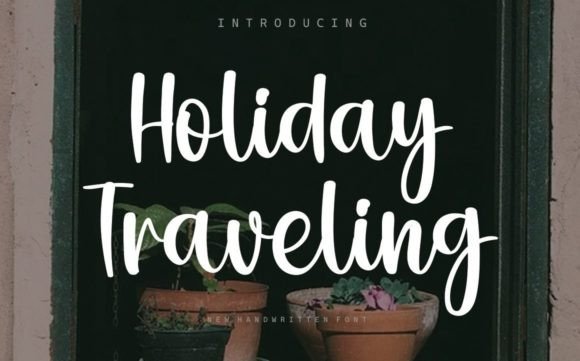 Holiday Traveling: A Flowing Script Font for Makers
