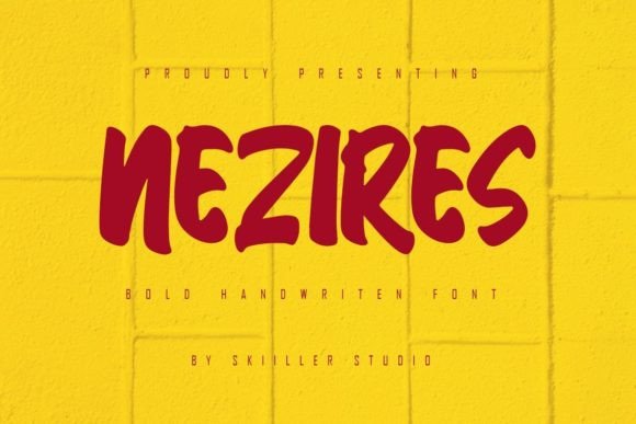 Nezires: A Bold Handwritten Typeface for Digital Brands