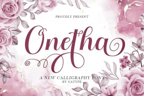 Onetha: The Elegant Calligraphy Font for Makers
