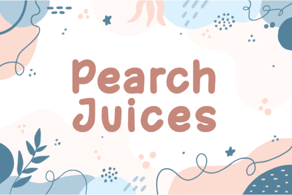 Pearch Juices: A Natural Handwritten Typeface for Web Design
