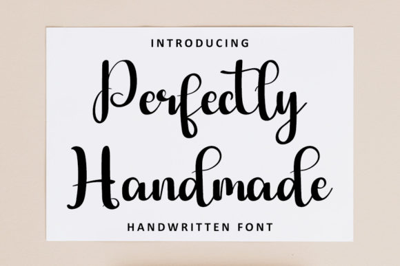 Perfectly Handmade Font for Small Business Branding