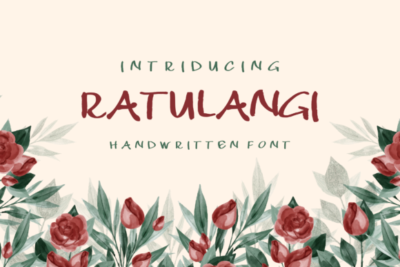Ratulangi: A Modern Script Font for Editorial Design