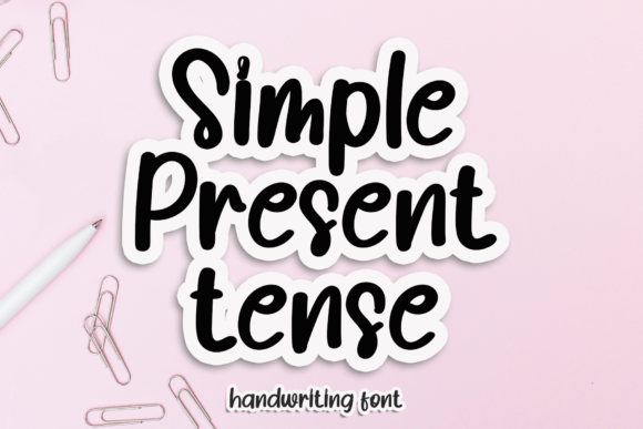 Simple Present Tense Typeface for Modern Branding