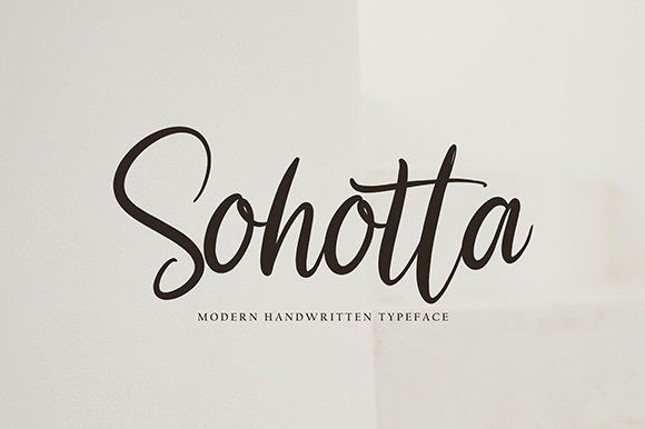 Sohotta: A Flowing Handwritten Font for Editorial Design