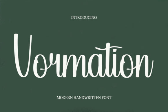 Vormation Font for Professional Brand Identity
