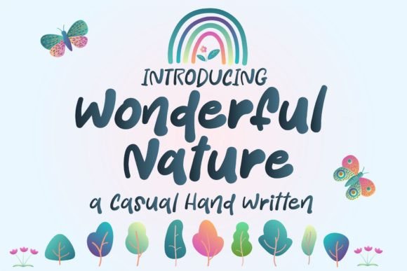 Wonderful Nature Font for Handmade Branding