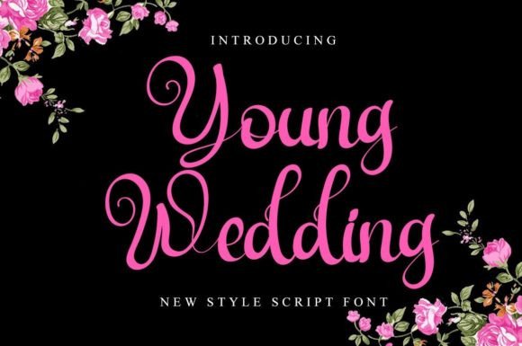Young Wedding Font for Elegant Web Design