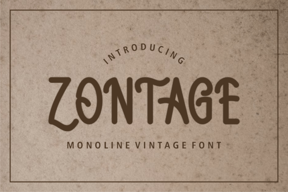 Zontage: A Bold Handwritten Font for Modern Branding